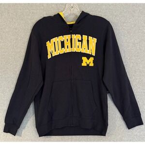 NEW! Michigan Wolverines Colosseum Hoodie Jacket Youth Medium Navy Full Zip